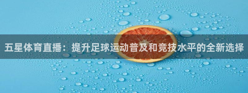 五星体育直播：提升足球运动普及和竞技水平的全新选择